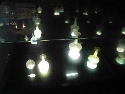 Bodrum Sualtı arkeoloji müzesi cam salonu cam eşyalar
