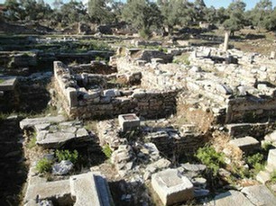 İasos Agorası  kalıntıları 