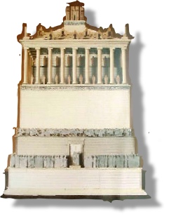 Mausoleumun Bodrum mozole müzesindeki maketi