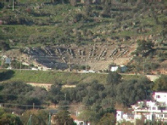 Bodrum antik tiyatrodan limana kaleye ve Karaadaya doğru bir manzara